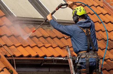 Démoussage et hydrofuge de toiture à Coivert